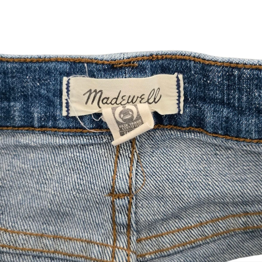 Madwell Womens Full Lenght Classic Straight Light Wash Jeans Size 25